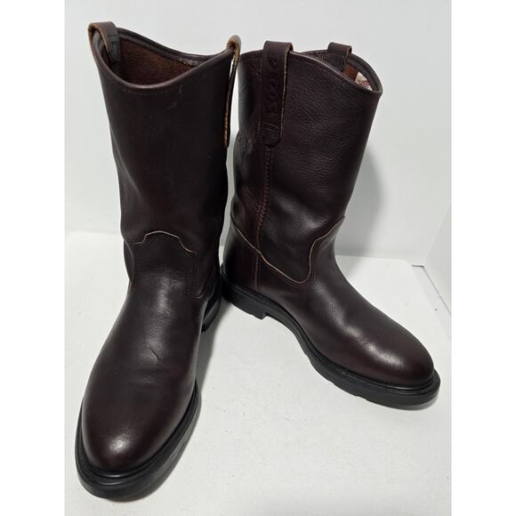 Mens 11 D Vintage Red Wing Pecos Boots 1132 Brown Leather Union USA Made Work - Picture 1 of 15